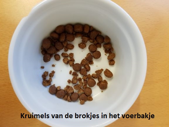 Kruimels in bakje